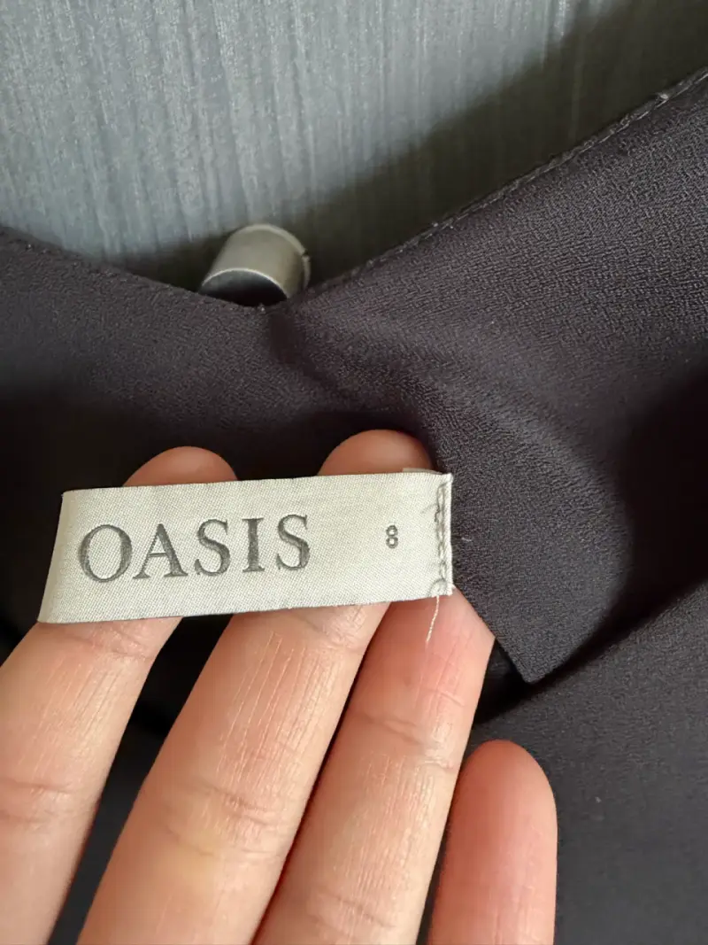 Blusa negra de tirantes Oasis talla 8 - 3