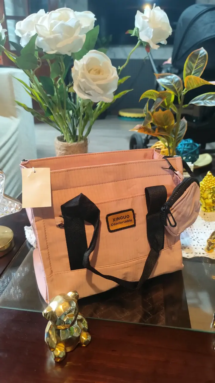 Tote bag rosa palo impermeable con monedero - 2