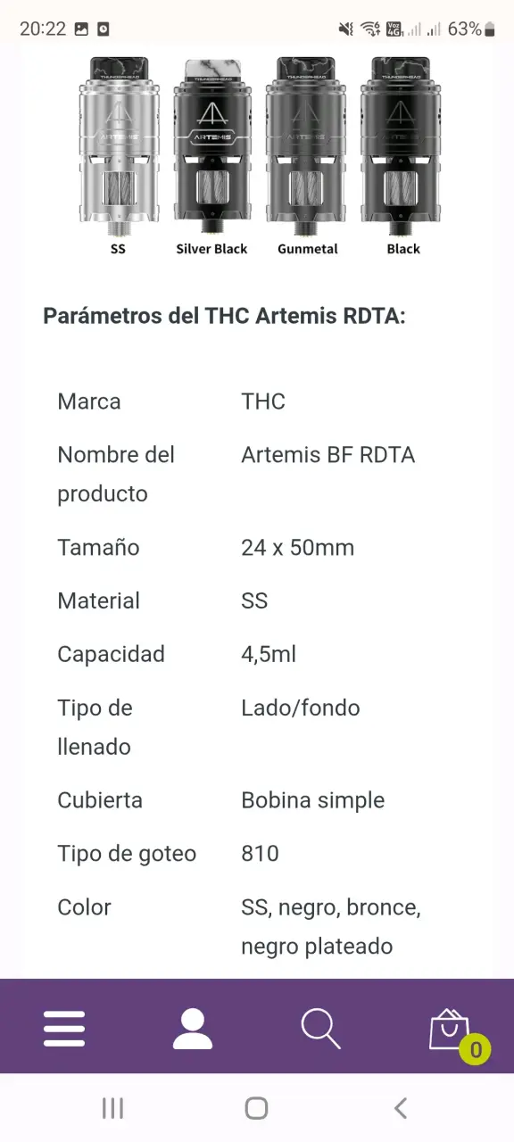 Vaporizador Vaporesso Target 100 Kit con RDTA Artemis - 3