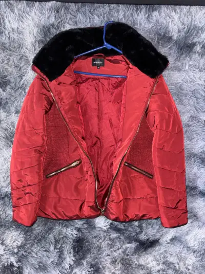 Chaqueta acolchada roja para mujer - miniatura 2