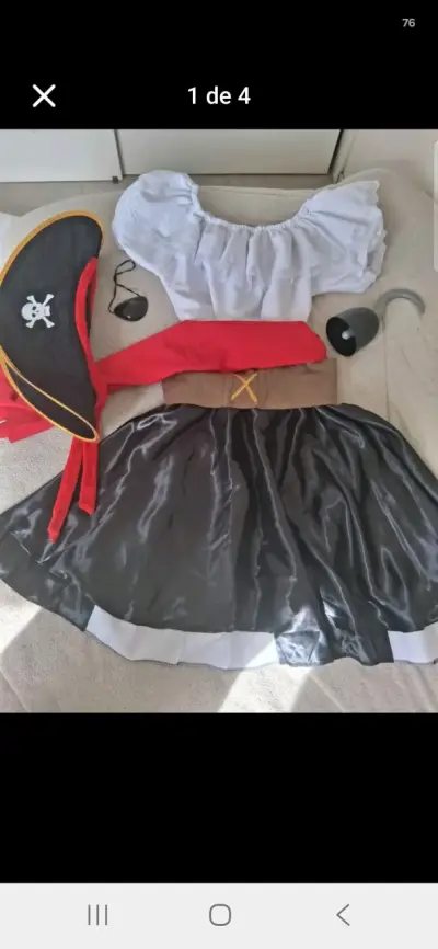 Disfraz de Pirata para Dama con Accesorios - miniatura 5