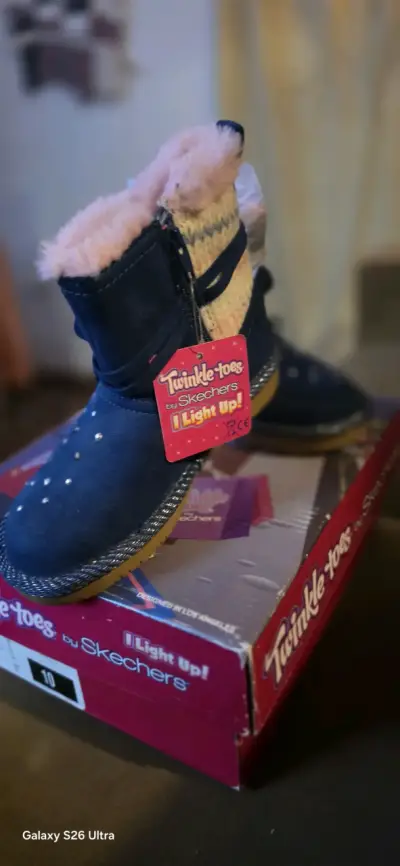Botas para Niña Skechers Twinkle Toes Azul - miniatura 1