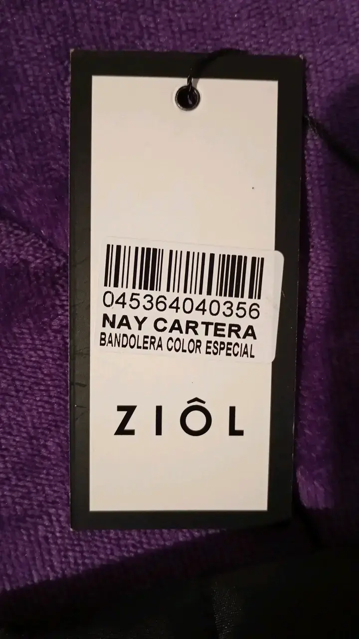 Cartera bandolera negra con cadena Ziol - 2