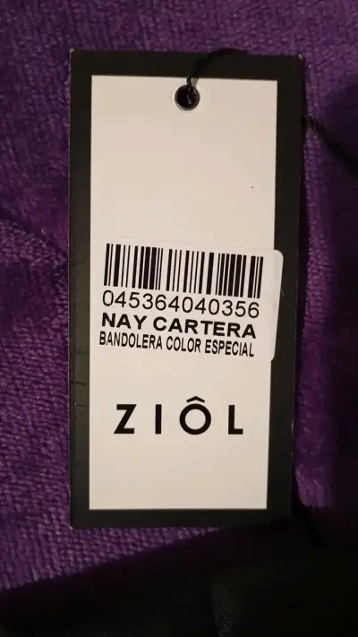 Cartera bandolera negra con cadena Ziol - miniatura 2
