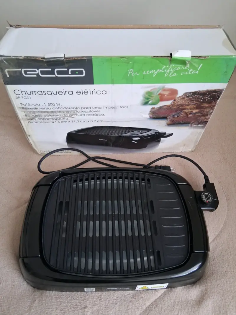 Parrilla eléctrica Recco antiadherente 1500W - 4
