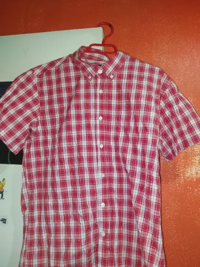 Camisa a cuadros roja Rainforest talla L - miniatura 1
