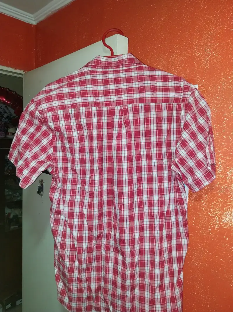 Camisa a cuadros roja Rainforest talla L - 2