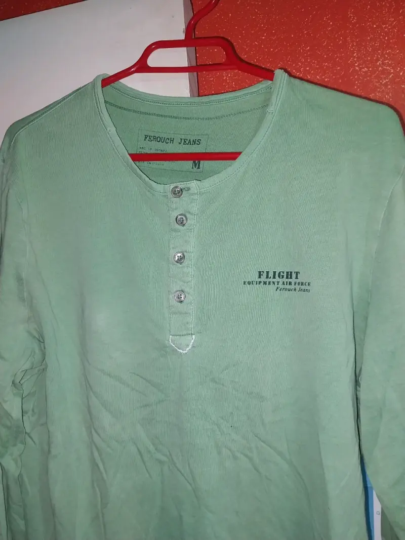 Polera verde manga larga Ferouch Jeans - 1