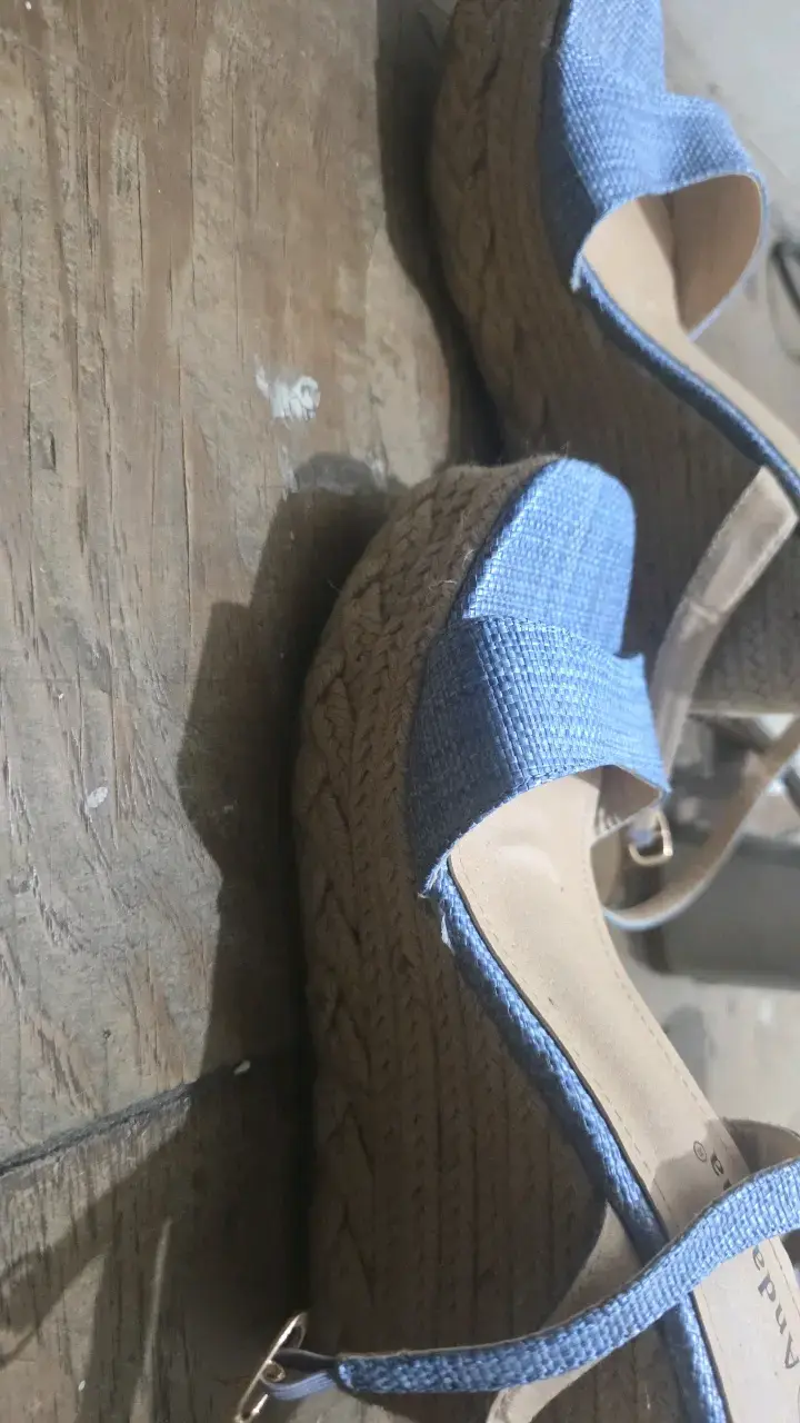 Sandalias de Plataforma Azules Andarina Talla 38 - 2