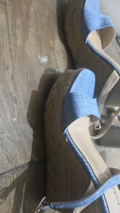 Sandalias de Plataforma Azules Andarina Talla 38 - miniatura 2