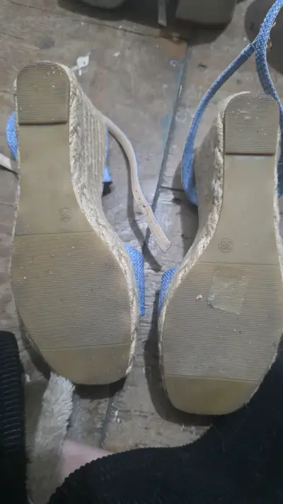 Sandalias de Plataforma Azules Andarina Talla 38 - miniatura 3
