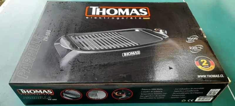 Parrilla eléctrica Thomas TH-180 1000W - 2
