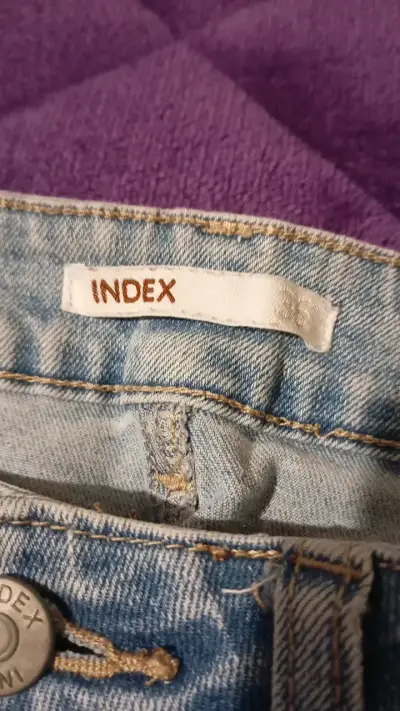 Jeans de mezclilla azul claro Index para mujer - miniatura 3