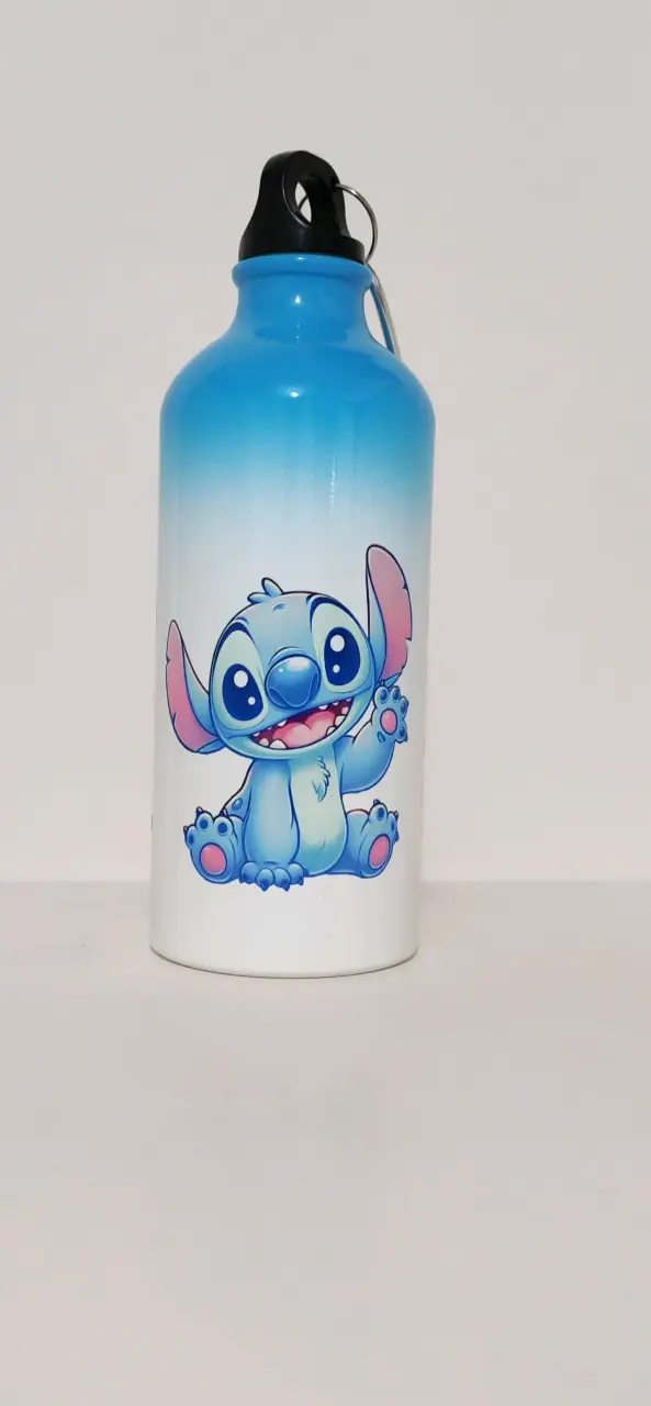 Botella de agua personalizada con diseño de Stitch - 4