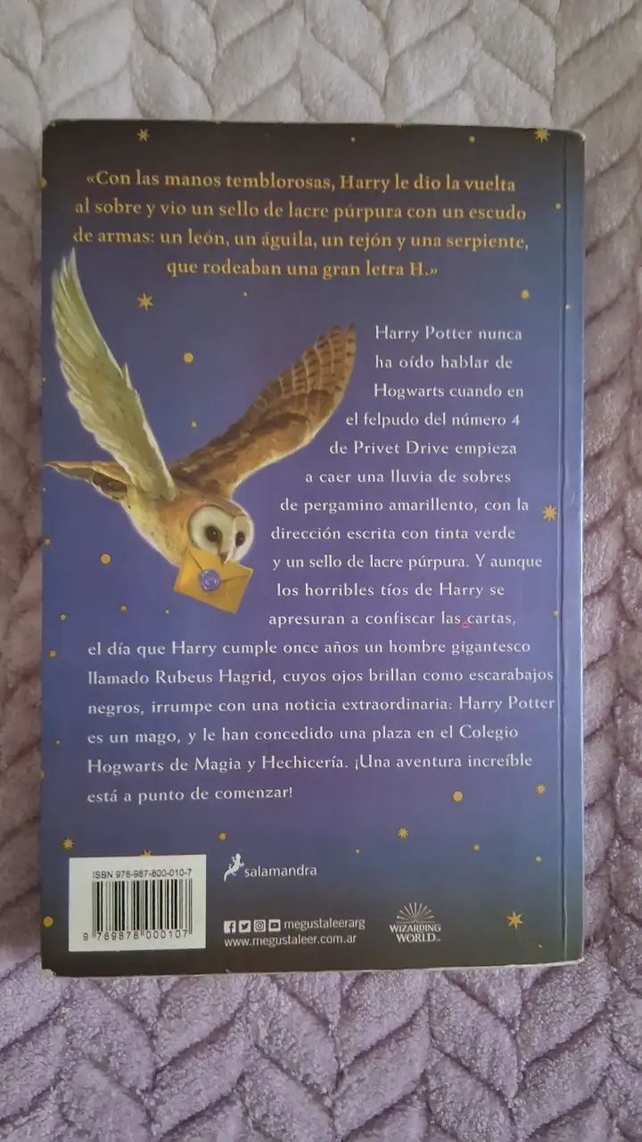 Libro Harry Potter y la Piedra Filosofal - 2