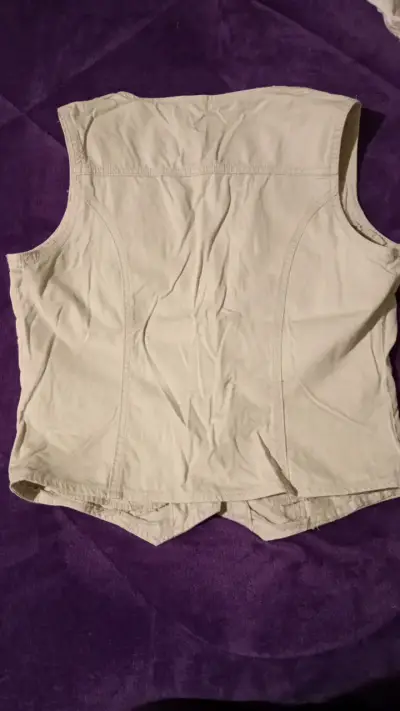 Chaleco Beige Sin Mangas d. jeans Talla S - miniatura 4