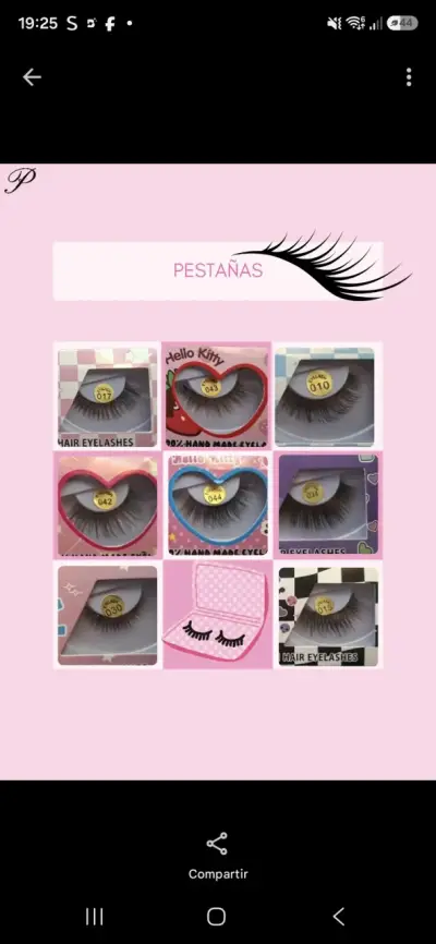Pestañas postizas Hello Kitty diseño variado - miniatura 1