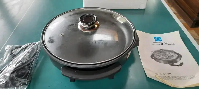 Cocina Multiuso Electron BA-1252 con Tapa de Vidrio - 2