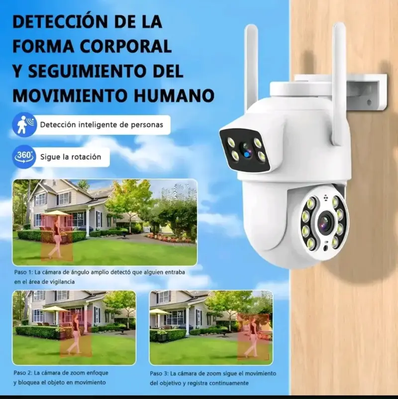 Cámara de Seguridad IP con Detección de Movimiento - 1