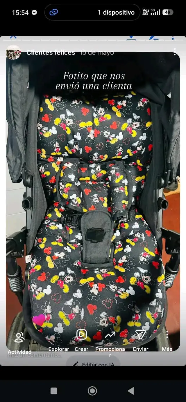 Cojín acolchado para coche de bebé con diseño infantil - 3