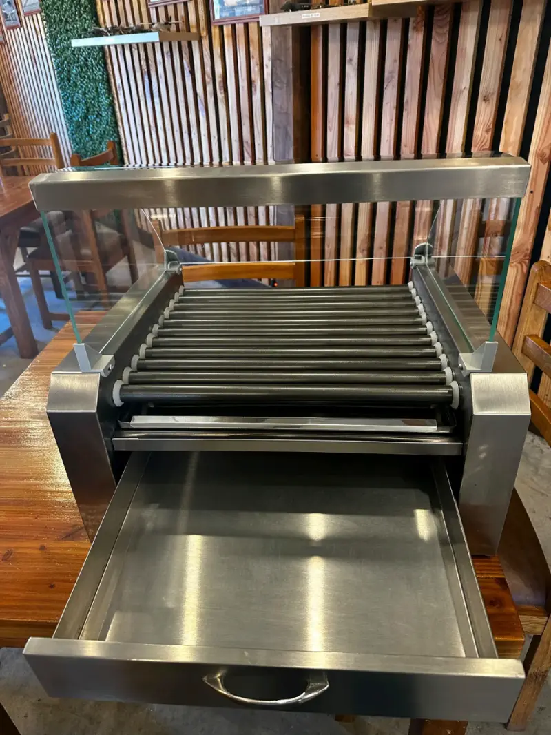 Parrilla eléctrica para hot dogs Ventus con vidrio protector - 3
