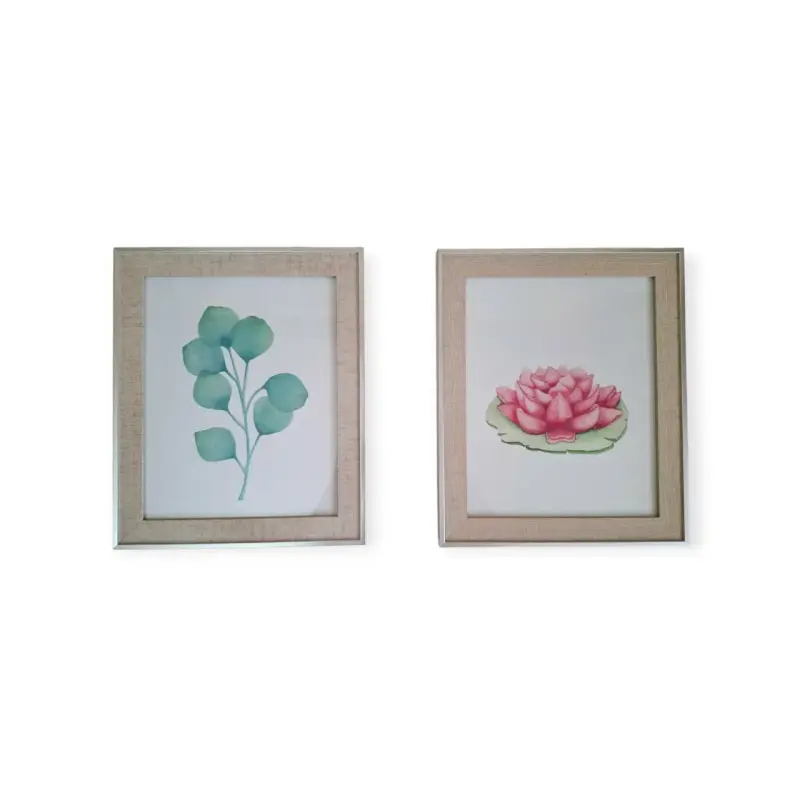 Cuadros decorativos con marco de madera - 2