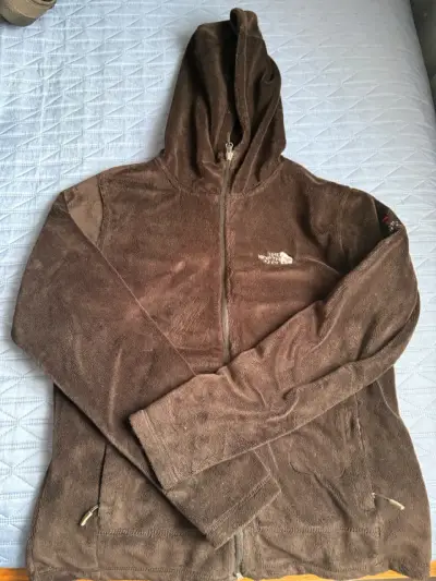 Chaqueta polar negro The North Face con capucha - miniatura 1