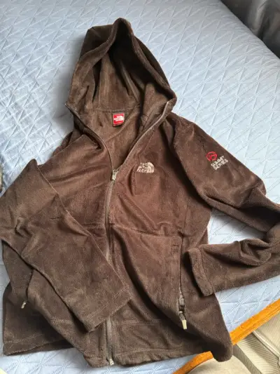 Chaqueta polar negro The North Face con capucha - miniatura 2