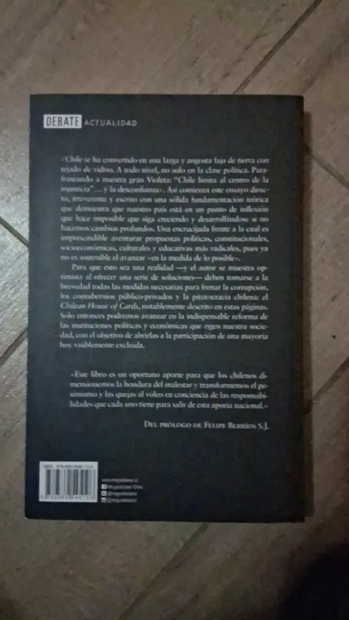 Libro 'Tejado de Vidrio' de Mario Waissbluth - 2