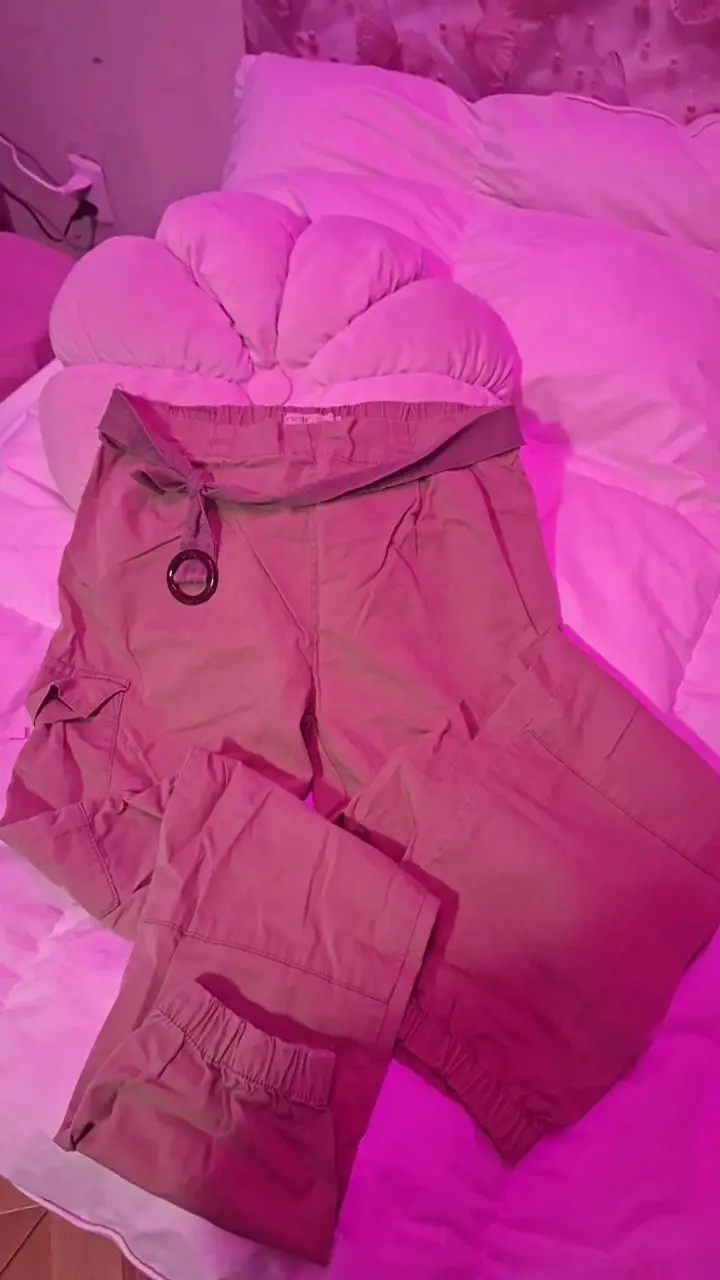 Pantalones talla 16 cargo unisex con cinturón