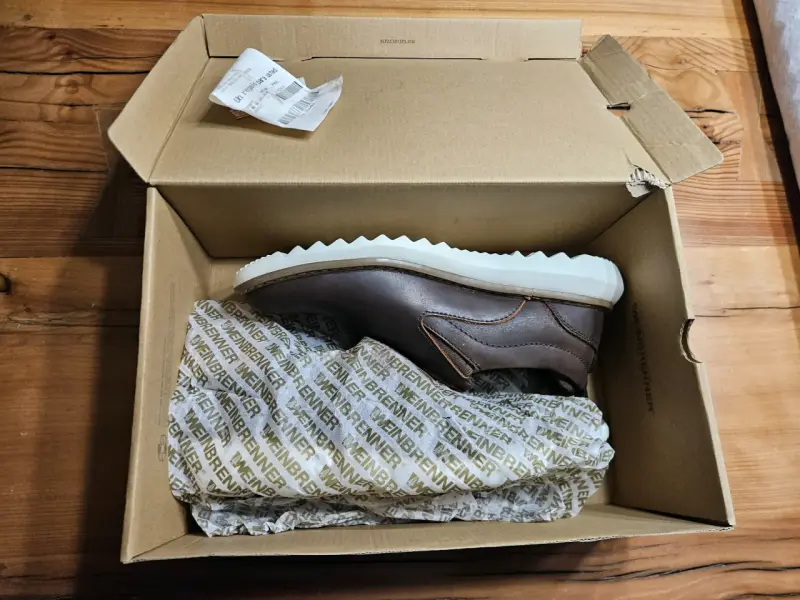 Zapatos de cuero marrón Weinbrenner para hombre - 2