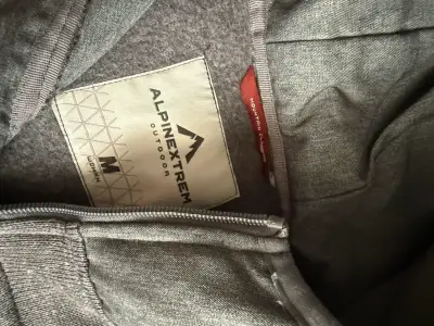 Polerón con capucha gris Alpinextrem para hombre - miniatura 2