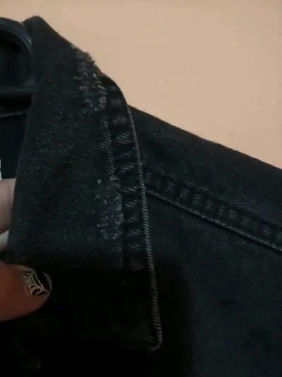 Chaqueta de mezclilla negra para niños Colloky - miniatura 3