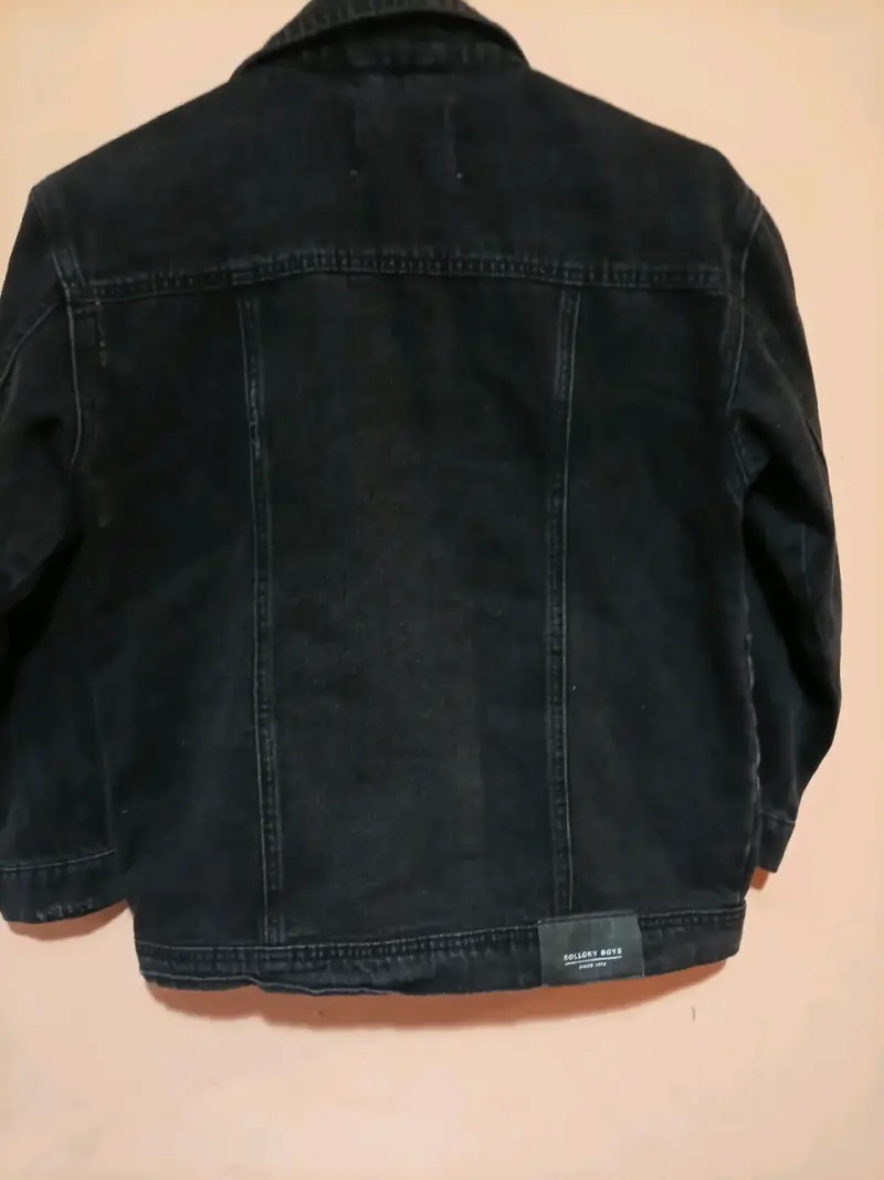 Chaqueta de mezclilla negra para niños Colloky - 4