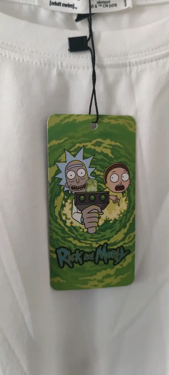 Polera blanca Rick and Morty con estampado - 3