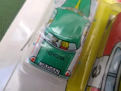 Set Autitos Lata Japan 1960 Juguete Antiguedad Sel - miniatura 2