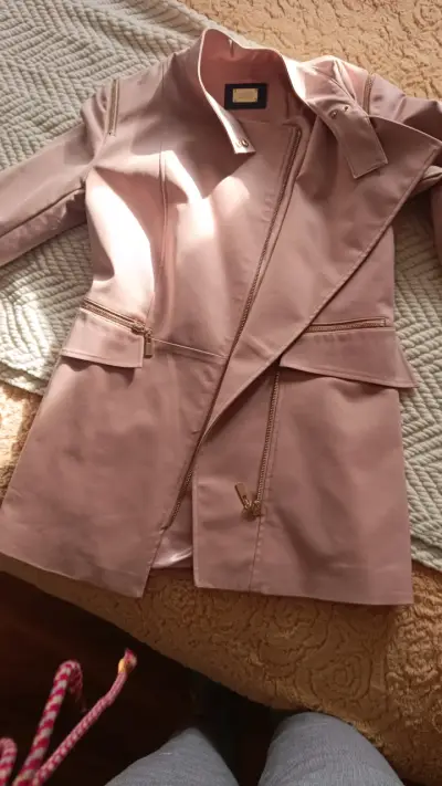 Abrigo rosa con cierre y bolsillos ASH - miniatura 1