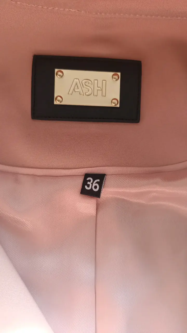 Abrigo rosa con cierre y bolsillos ASH - 2