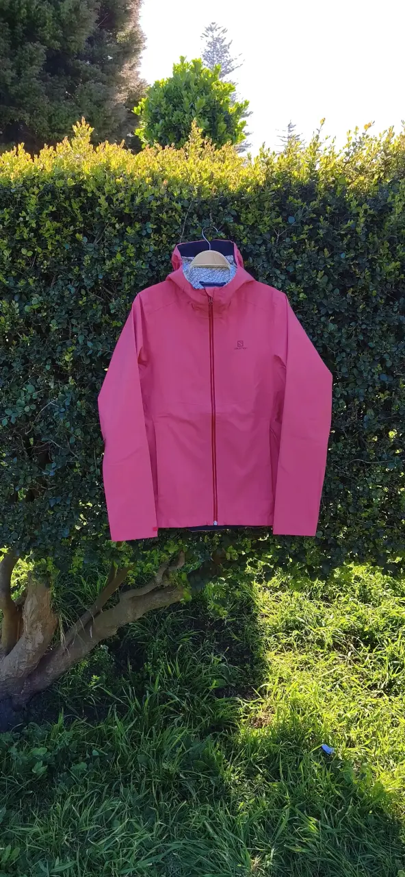 Chaqueta impermeable rosa Salomon talla S - 1