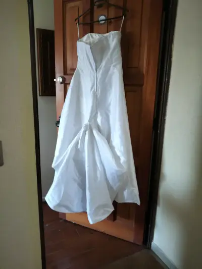Vestido de novia blanco - miniatura 3