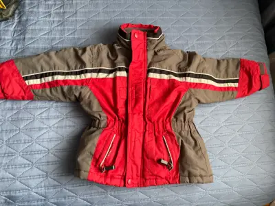 Chaqueta de invierno para niño Big Chill roja y gris - miniatura 1