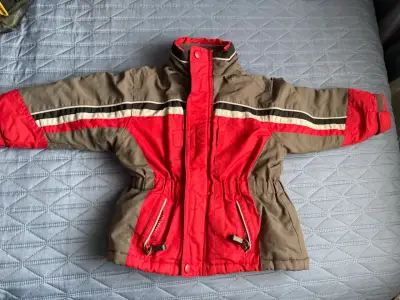 Chaqueta de invierno para niño Big Chill roja y gris - miniatura 2