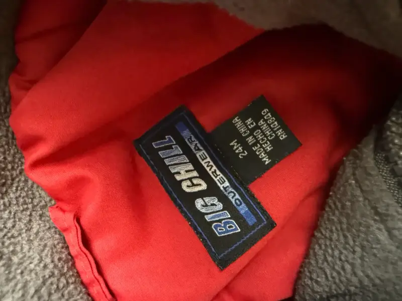Chaqueta de invierno para niño Big Chill roja y gris - 3