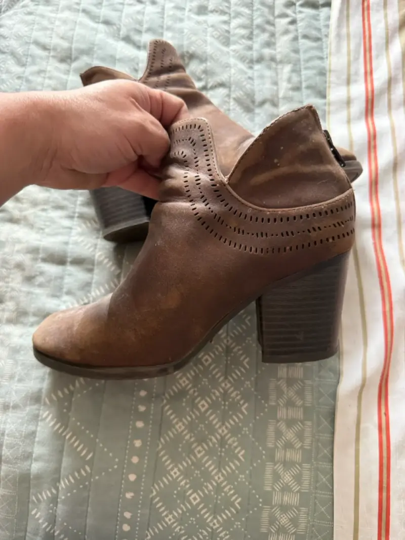 Botines de cuero marrón Natural Soul con tacón alto - 2