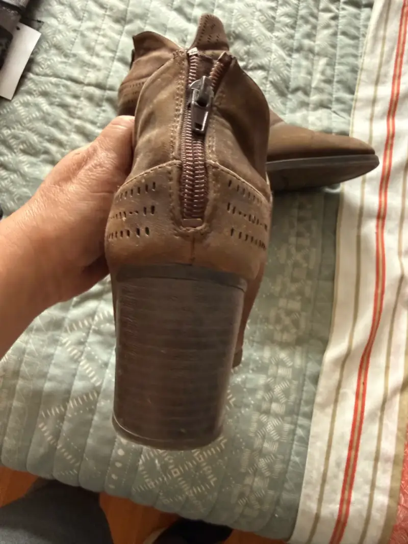 Botines de cuero marrón Natural Soul con tacón alto - 3