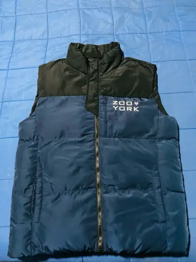 Chaleco acolchado azul Zoo York para hombre - miniatura 1