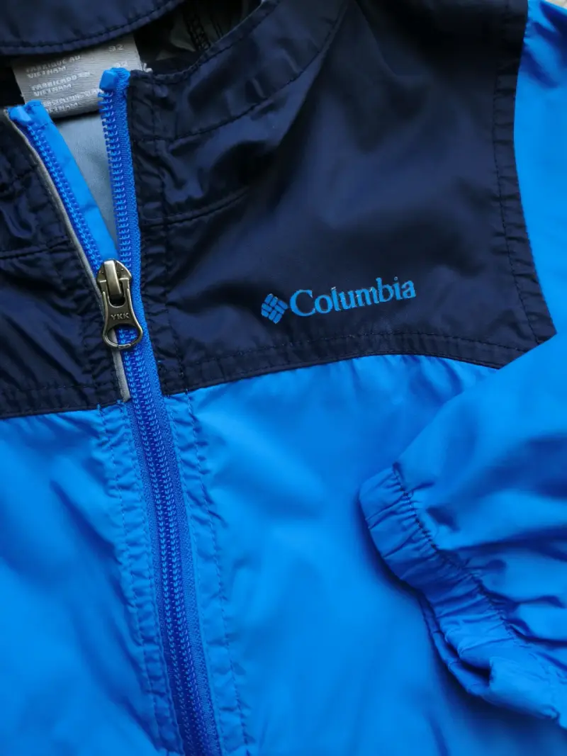 Chaqueta impermeable azul para niño Columbia talla 2 - 3