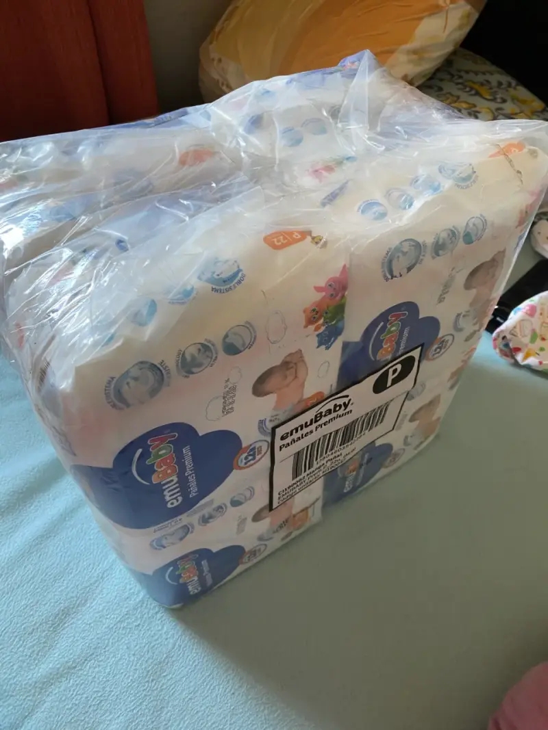 Pañales Premium emuBaby Talla P 124 Unidades - 2
