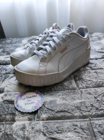 Zapatillas blancas Puma para mujer - miniatura 1