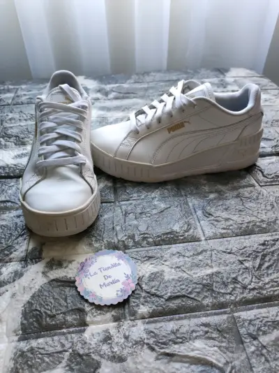 Zapatillas blancas Puma para mujer - miniatura 2